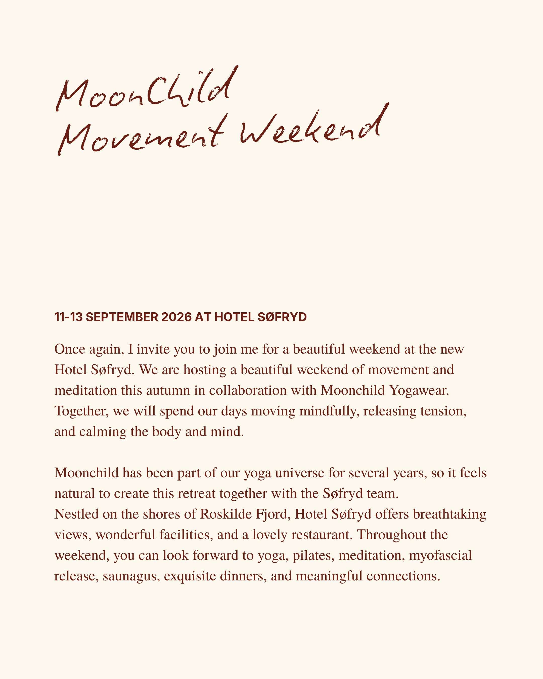 MoonChild Movement Weekend
